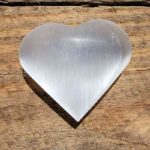 Selenite Heart Shaped Crystal Palm Stone Palm Stones 2024-07-27