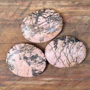 Rhodonite Palm Stone