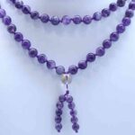 Amethyst Crystal Mala Necklace 8mm Beads Malas 2024-07-27