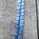 Blue Kyanite Bead Strand with Flat Beads Beads 2024-07-27