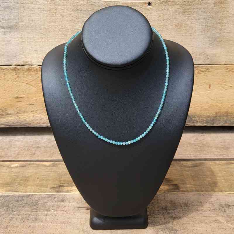 Blue Topaz Necklace with .925 Sterling Silver Chain Necklaces 2024-07-26