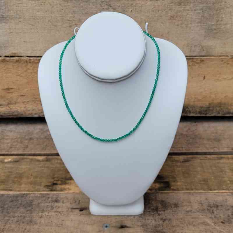 Green Onyx Necklace 925-Sterling Silver Necklaces 2024-07-27