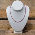 Garnet Necklace with .925 Sterling Silver Chain Necklaces 2024-07-27