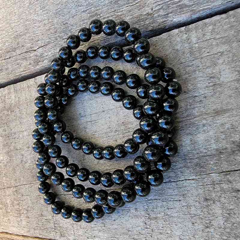 6mm Black Obsidian Bracelet Bracelets 2024-07-27