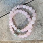 Rose Quartz Stretchy Bracelet with Buddha Charm Bracelets 2024-07-27