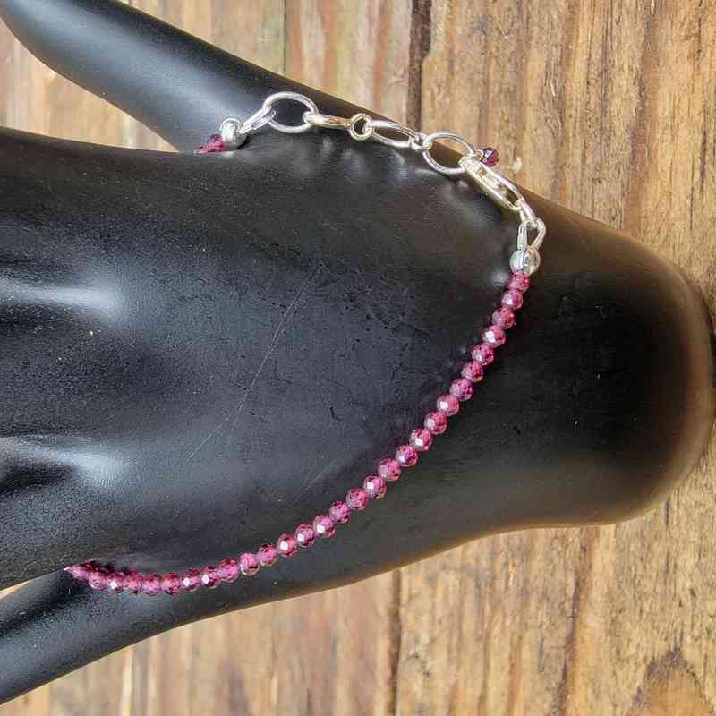 Rhodolite Garnet Bracelet Bracelets 2024-07-27